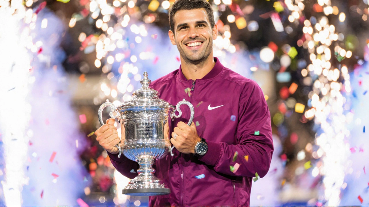 US Open 2025: कार्लोस अल्काराज़ ने जीती ट्रॉफी, 5 मिलियन डॉलर इनाम